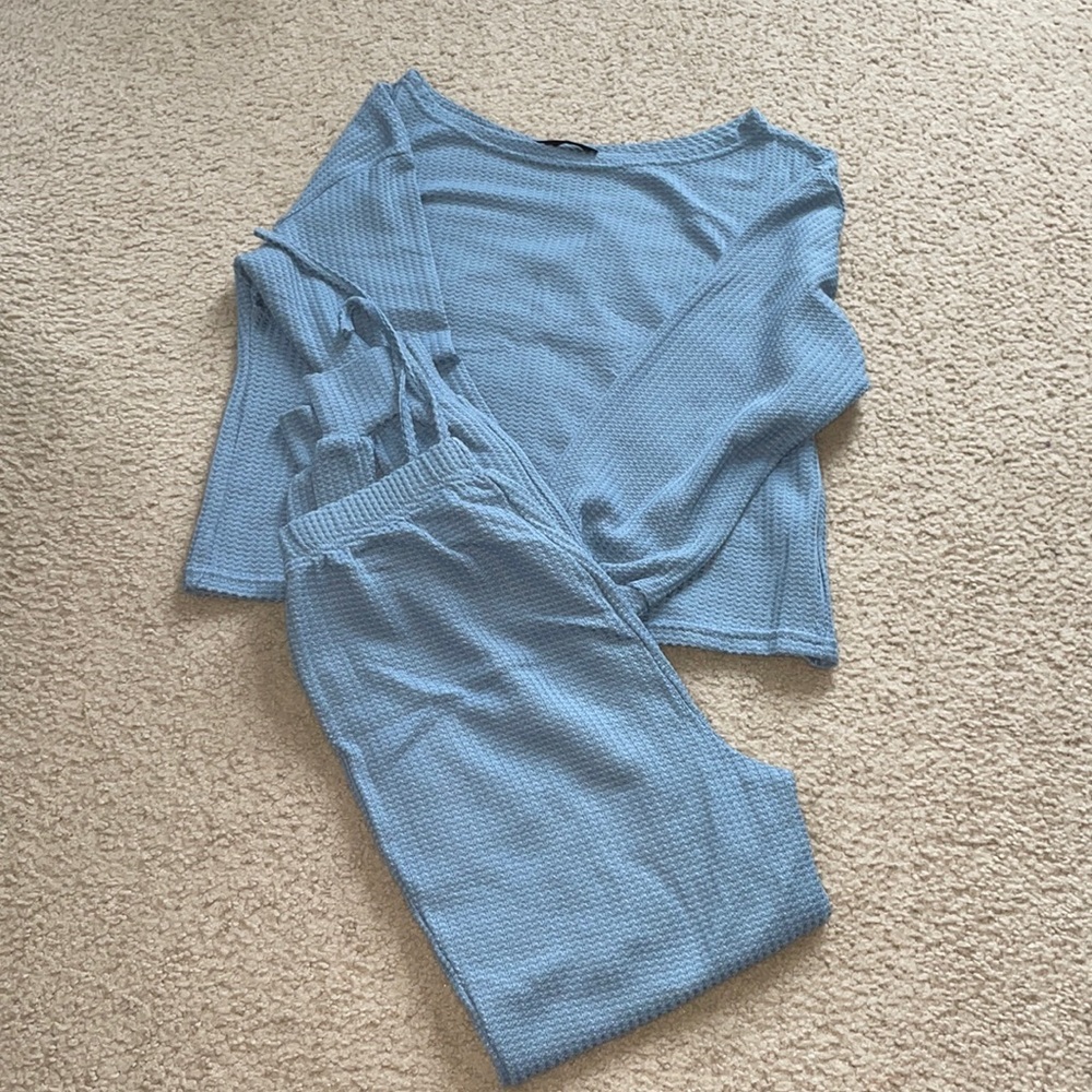 light blue lounge set